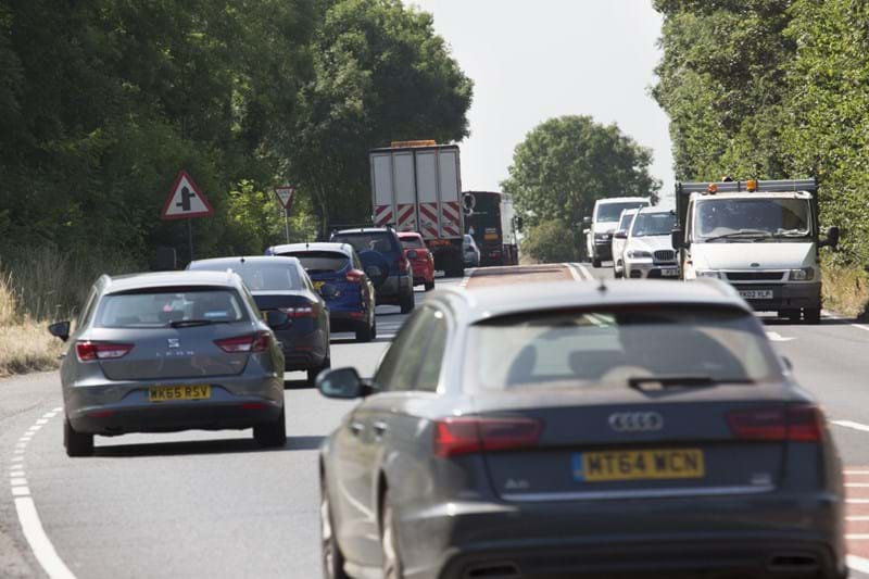 congestion on the A303 in Somerset